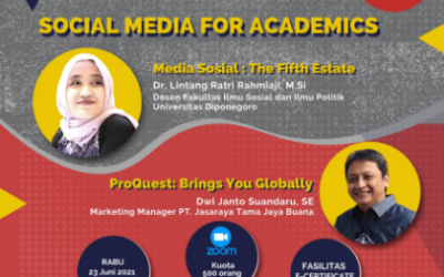 Webinar Series #5 UPT Perpustakan dan Percetakan Universitas Diponegoro “Social Media For Academics”